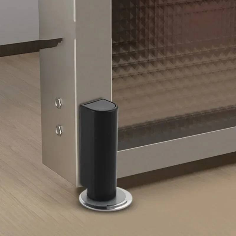 ตัวกั้นประตูแม่เหล็กแบบหนัก ทำจากสแตนเลส สีดำ ไม่ต้องเจาะ ติดตั้งด้วยแรงดูด  ฮาร์ดแวร์ประตูแบบสัมผัส 1