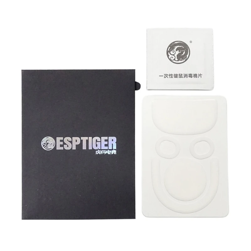 Esptiger 게임용 마우스 스케이트 Ice V2 버전 마우스 피트 X Superlight 2 마우스 피트 용 1 팩 교체