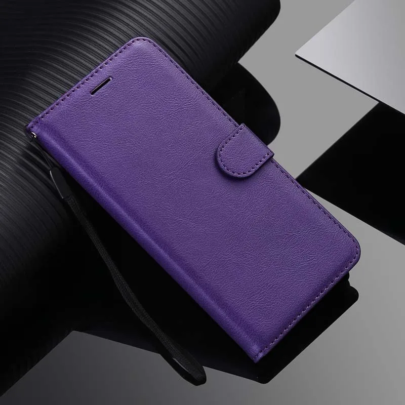 Elegant Leather Flip Wallet Case with Card Holder and Book Style Design