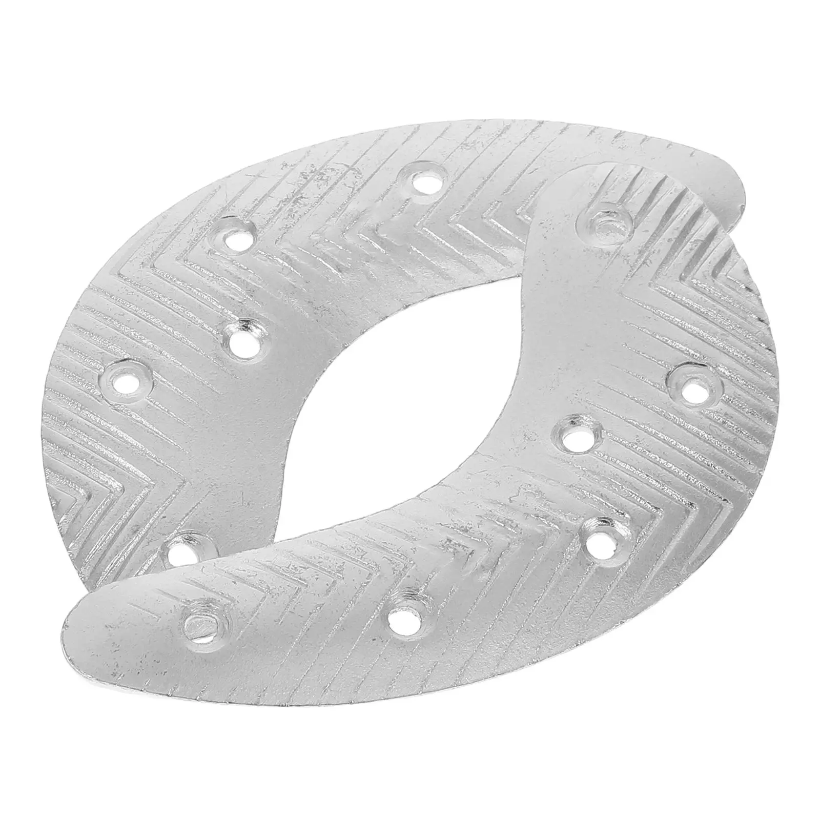 남성용 신발 용 금속 내마모성 디스크 부츠 힐 플레이트 수리 패드 하프 문 가드 견고한 철 미끄럼 방지 신발 뒤꿈치 패드 단독