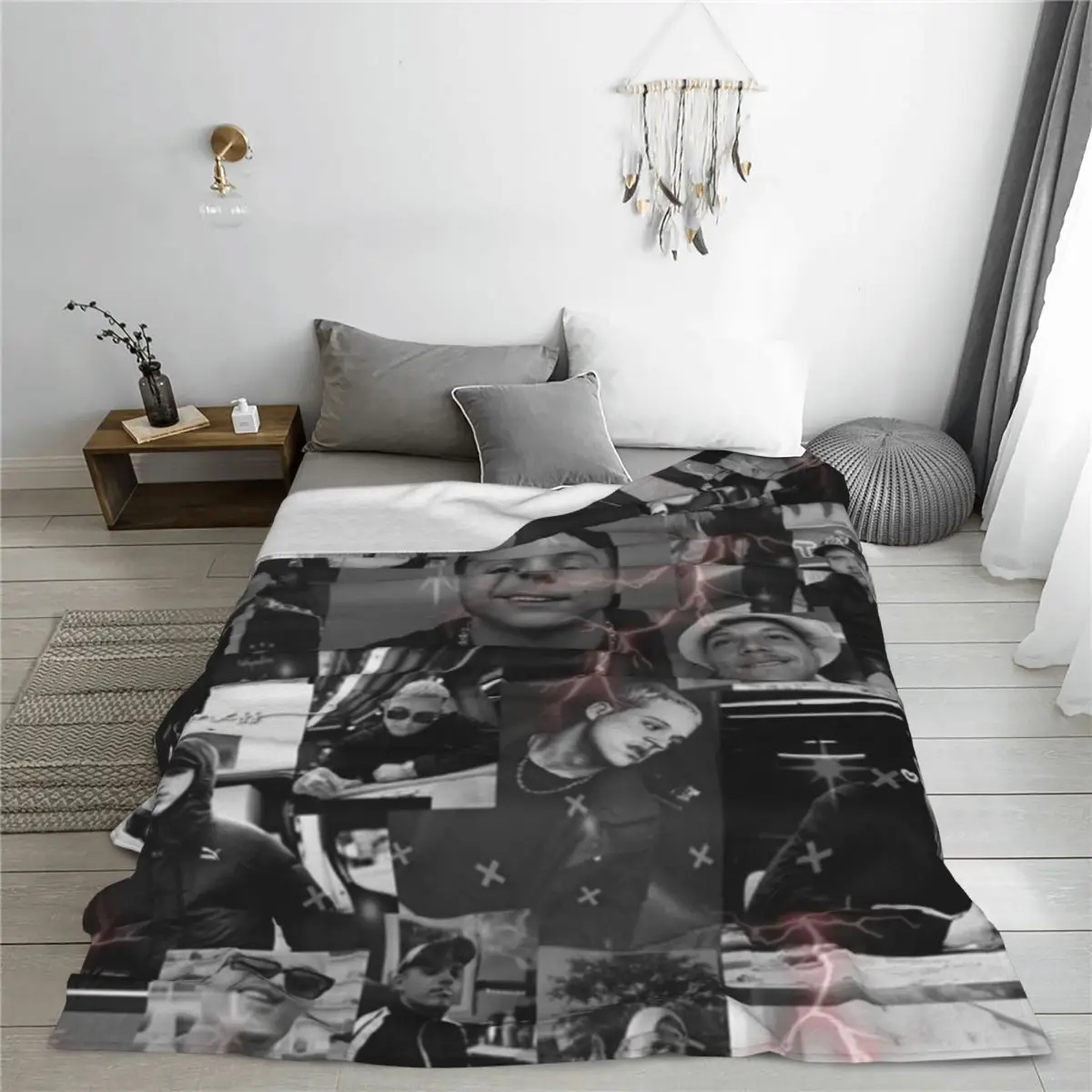 Super Soft Blankets Camping Plk Photo Bedding Throws Kpop Music Singer Flannel Bedspread Couch Chair Novelty Sofa Bed Cover 5