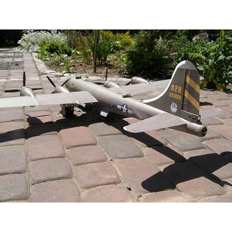 1:47 B-29 슈퍼 공중 요새 폭격기 항공기, DIY 3D 종이 모델 키트 장난감