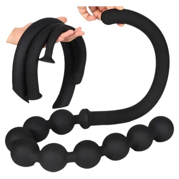 Super lungo enorme perline anali Plug grande palla Dildo Butt Plug dilatatore gioco di ruolo culo vaginale coda adulto ano giocattolo del sesso per gli uomini donne