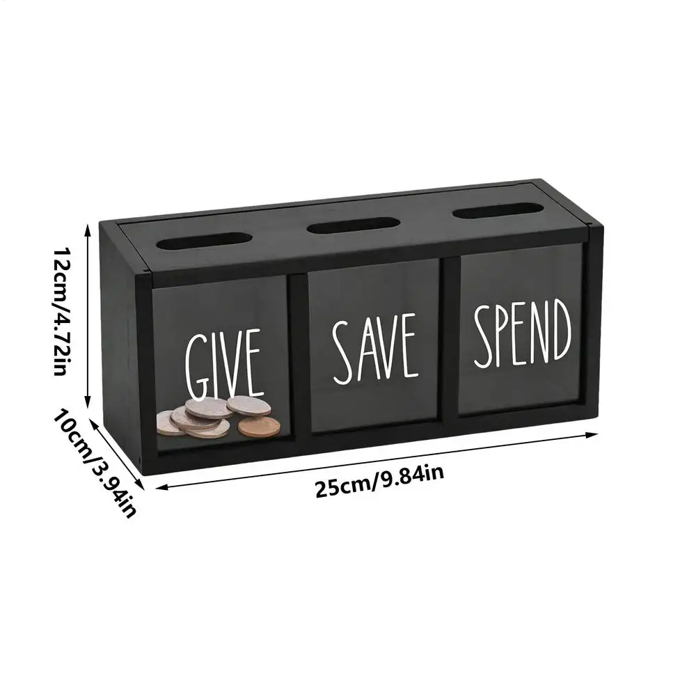 Wall-Mounted Transparent Money Saving Box Trio