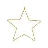 DIY Wrought Iron Metal Stars Ring Stars Wire Wreath Frame Hoop Macrame Rings for Handmade Dream Catcher New Year Drop Shipping 5