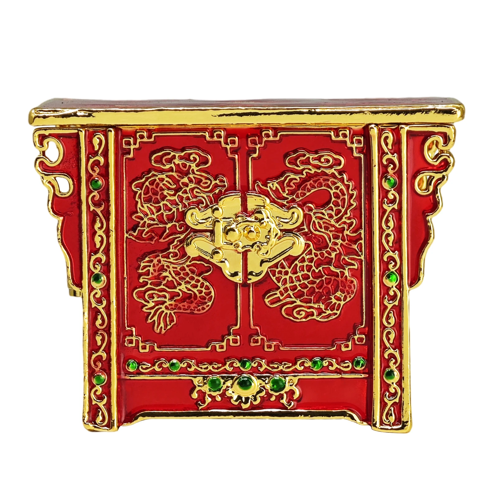 Feng Shui Treasure Chest With Double Dragon Wealth and Good Luck Talisman 5