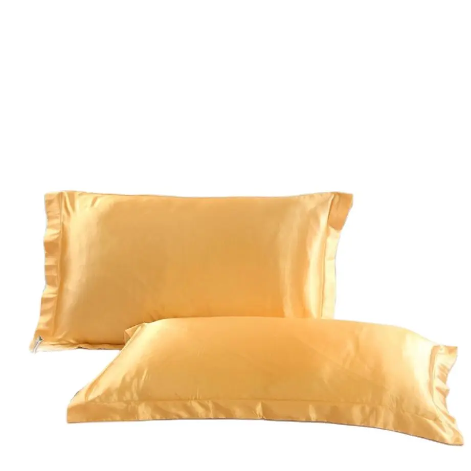 

Gold Satin Pillow Shams Soft Smooth Gray/Leopard Pillow case 48x74 cm Solid Rectangle Envelope Pillow Cover Home Textile