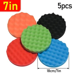 Deluxe Car Polishing Pad Set - Premium Sponge Buffing & Waxing Kit (7 inches)