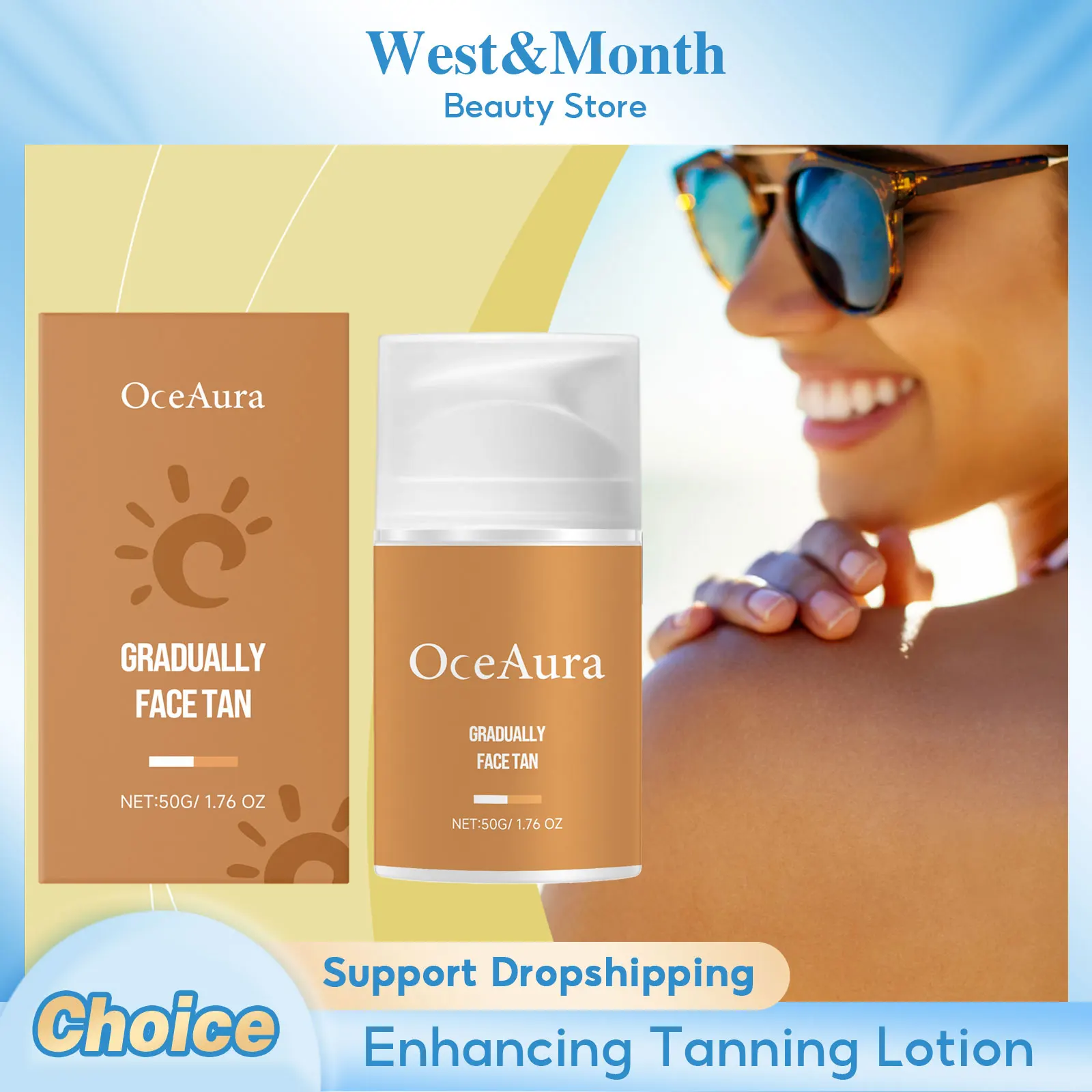 Self Tanning Lotion Enhance Darkening Accelerate Bronzing Sexy Wheat Tone Beach Sunbed Glow Brown Hydrate Sunless Bronzer Lotion