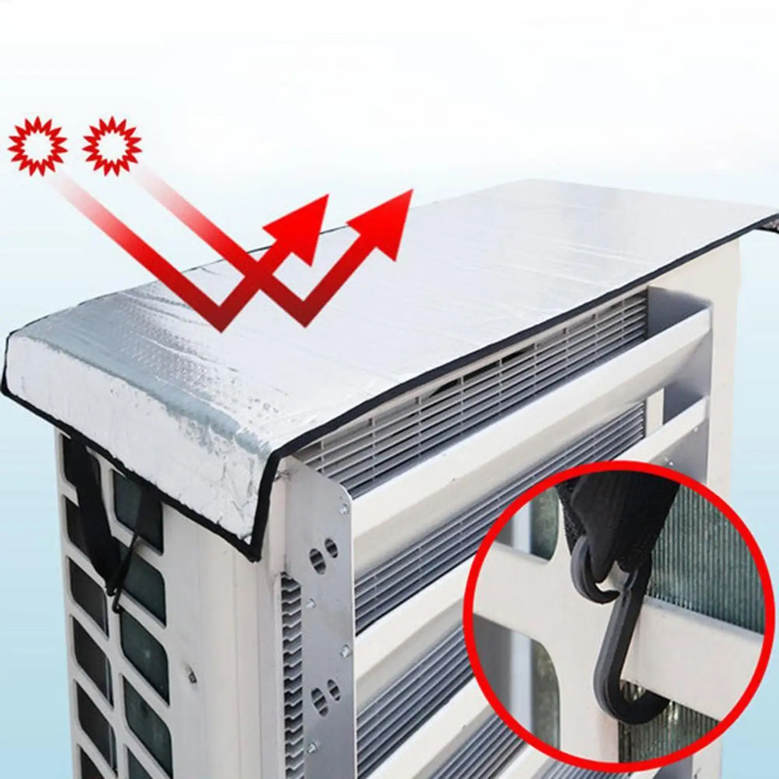 Outdoor Air Conditioning Cover Air Conditioning Protective Sleeve Waterproof AC Condenser Compressor SunShade for Winter Weather