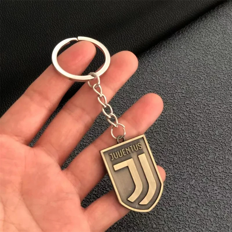 2024 New Classic Soccer Team Logo Keychain For Fans Football Championship Emblem National Team Zinc Alloy Badge Pendant Key Ring