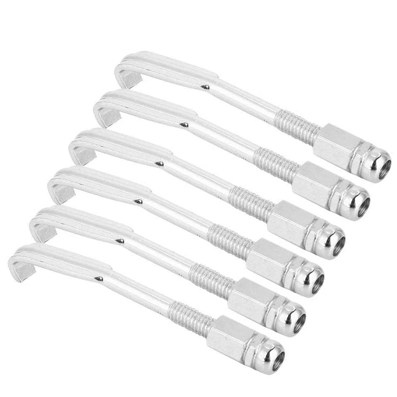 24 Pcs Standard Banjo Hooks,Adjustable Banjo Hooks Hook Holder Flat Hooks Parts Accessories