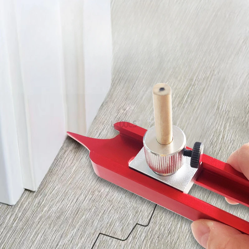 Formfinder Carpentry Ceramic Tile Shaping Gauges with Lock Radian Scale Outline Profiling Scribing Tool Irregular Ruler