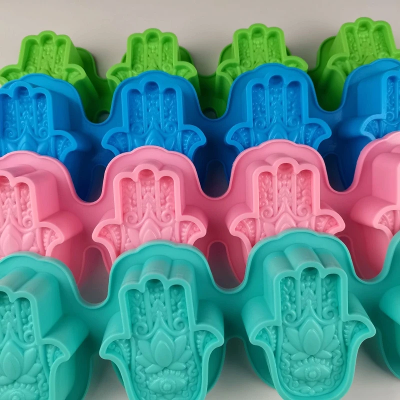 

Hamsa Resin Silicone Mold for Evil Eye Hamsa Hand DIY Epoxy Resin Casting Mold Jewelry Soap Home Decoration Crafts Dropship