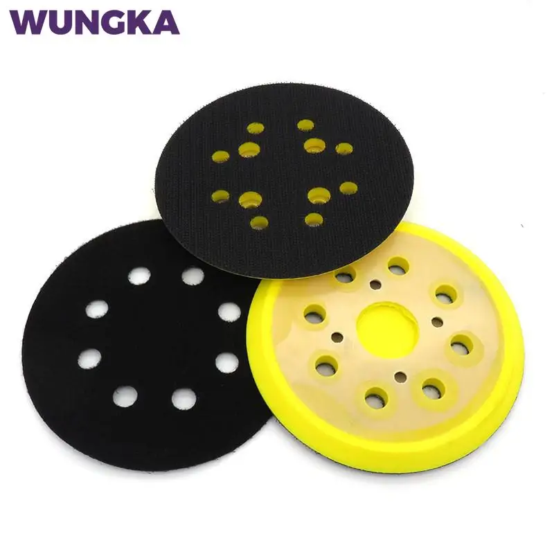 5 Inch 125MM 8-Hole Hook and Loop Sanding Pad Sander Backing for Disc Polishing Grinding 2 3 5 inch polishing sanding disc m6 m8 backing pad hook and loop backer plate polishing pad for pneumatic sander power tool