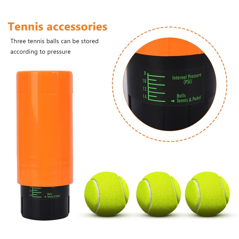 Tennis Ball Saver - Keep Tennis Balls Fresh And Bouncing Like New Orange