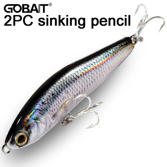 Sinking Pencil 2PC 24g Fishing Lure Weight System HardBait Treble Hooks  Swimbait Wobbler Tackle Jerkbait Deep Artificial Bait