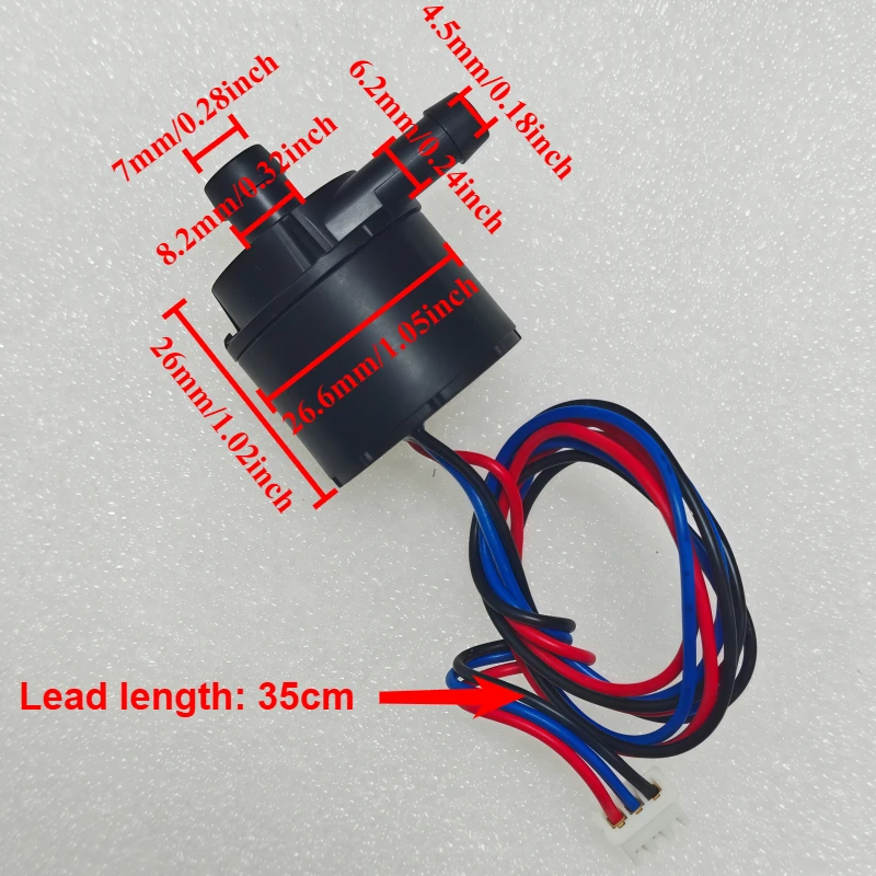 1개 DC 12V 소형 미니 무소음 브러시리스 워터 펌프 잠수형 임펠러 원심 펌프 저소음 PWM 속도 조절 지원