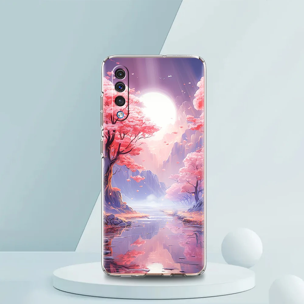 Cherry Blossom Transparent Pink Phone Case - Silicone Protective Shell