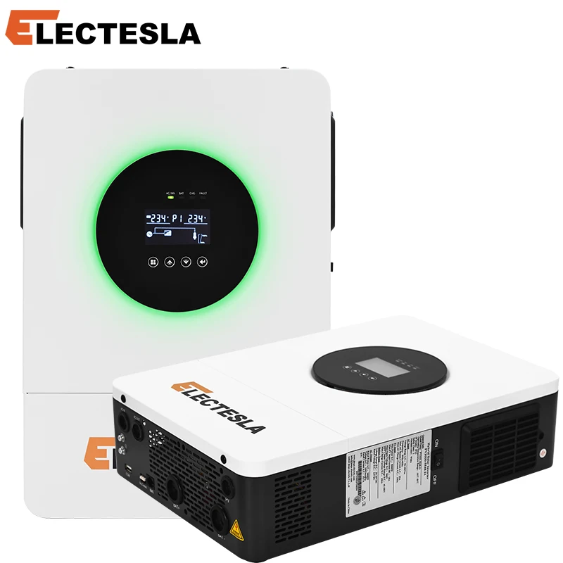 MPPT6.2KW 하이브리드 태양광 인버터 순수 사인파 인버터 48V 태양광 충전기 컨트롤러 80A 지원 BMS 220V 출력