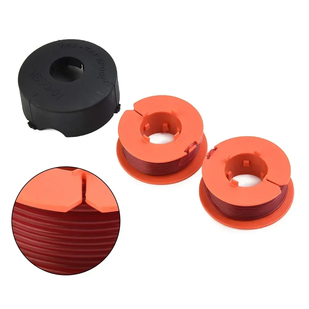 3pcs Spools+ Spool Cap For BOSCH ART 23 26 30 Combitrim Easytrim Spool Line F016800175 String Trimmer Parts Garden Tool grass trimmer line trimmer line