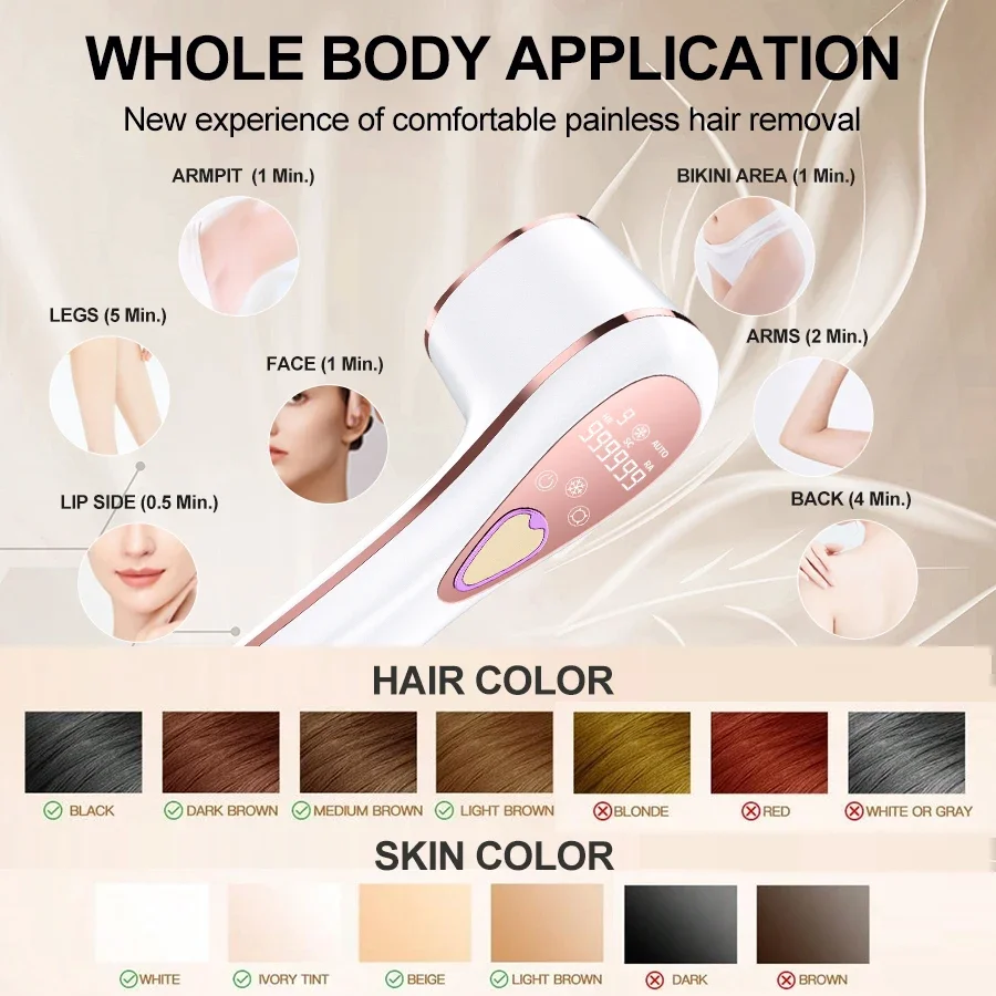 Ipl Haarentfernungsgerät Mit Kühlfunktion Für Damen_voghion.com