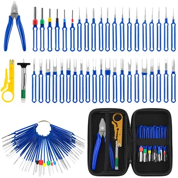 1 Set Stainless Steel Car Terminal Disassembly Kit Tool Wire Pin Removal Set Automobile Stylus Connector Puller Repair Tooling 1