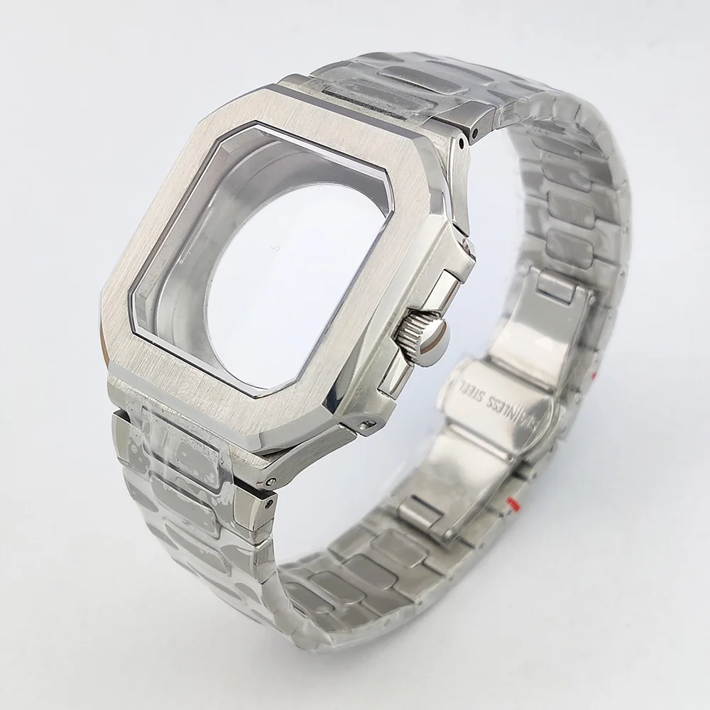 Men's Automatic Watch Kit - Square Dial, Waterproof 316L Stainless Steel Case