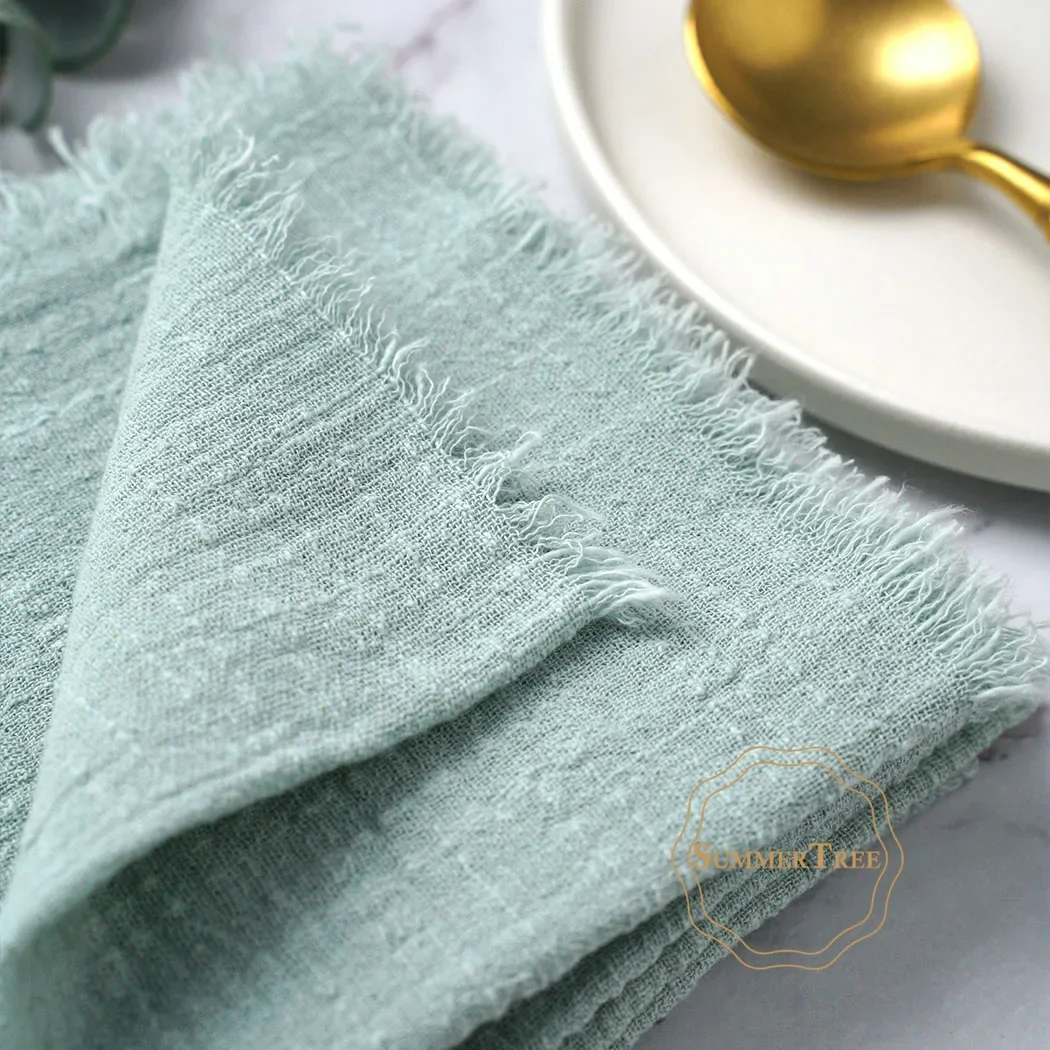 Cotton Napkins 50pcs 32x32cm Wedding Christmas Party Decor