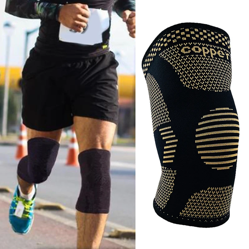 Gym Sports Knee Support Elastic Compression Knee Pads For Men Pain