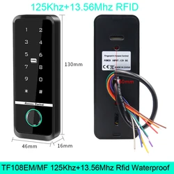 Waterproof Touch Backlight Access Control Keypad with RFID Reader (TF108S EM MF W)
