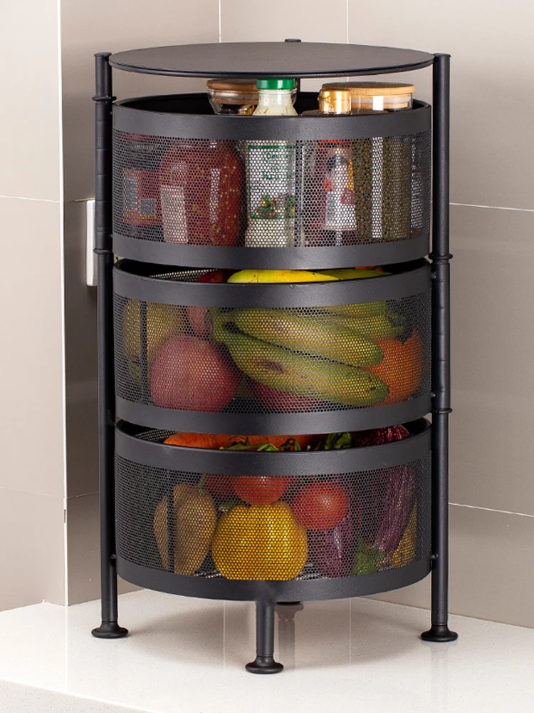 Fruit Vegetable Storage Basket For Kitchen 3/4/5 Tiers - Temu