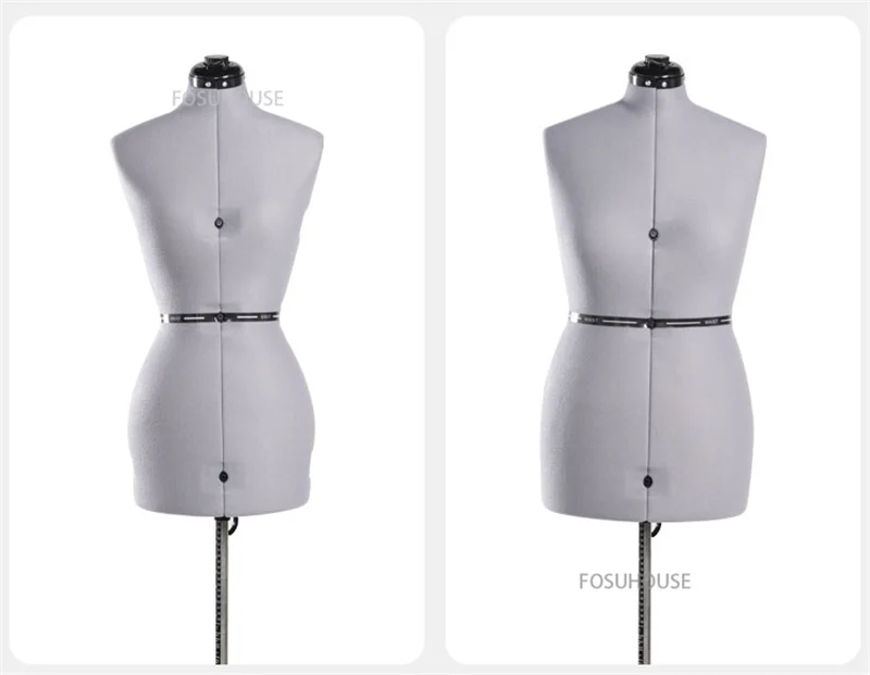 Adjustable Cloth Cover Sewing Female Mannequin Body for Tailor
