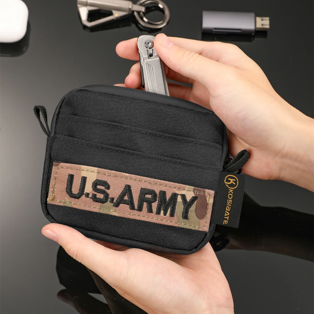 Aufbewahrungstasche A3 EDC, Organizer, Nylon, multifunktionale kleine Werkzeugtasche, Mehrzweck-Aufbewahrungstasche für Molle EDC Gadget – Detail 2