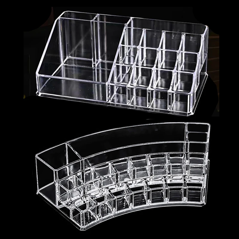 16/18 Holes Acrylic Permanent Makeup Tattoo Ink Cup Crystal Box Makeup Pigment Cups Caps Storage Container Rack Holder Stand