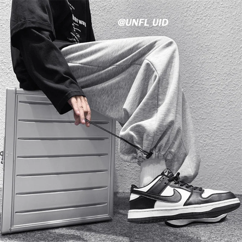 

Large Size Multicolor Casual Men's Fashion Joggers Sweatpants Men Streetwear Loose Straight-leg Pants Mens Trousers M-5XL