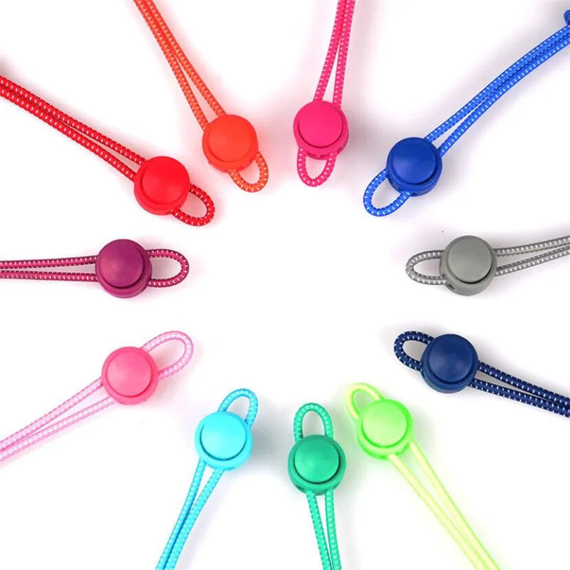 Shoelaces for Sneaker Elastic No Tie Shoe Laces Stretching Lock Lazy Laces Quick Rubber Shoelace Round Shoestrings 1Pair shoelaces without ties shoe laces elastic shoelaces elastic shoe laces