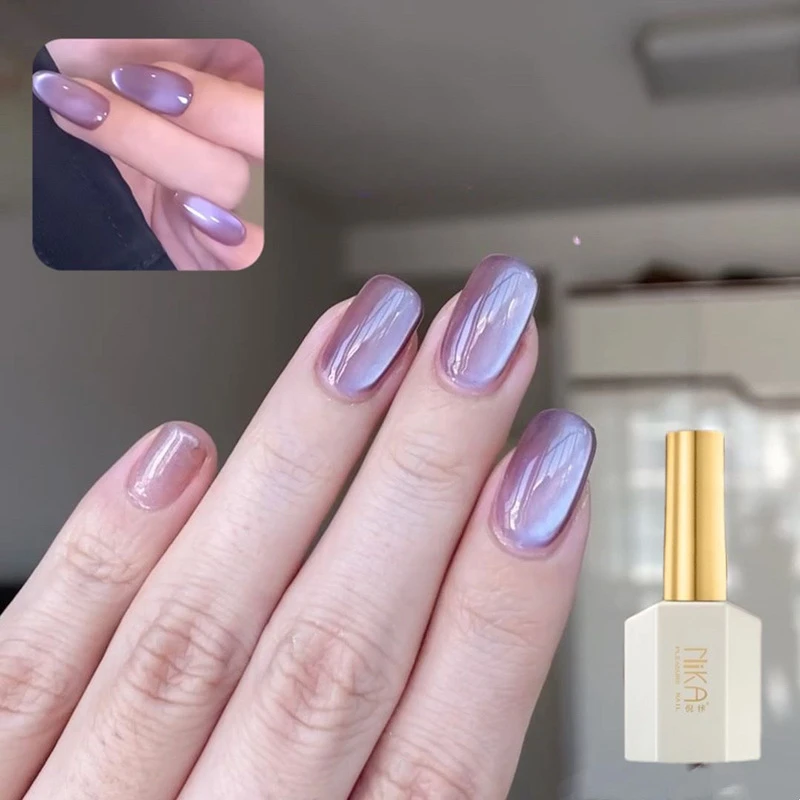 

Purple Green Black Red Cat Eye Nail Gel Shiny Transparent Magnet Nail Gel Polish Fashionable Simple Uv Led Soak Off Gel Polish