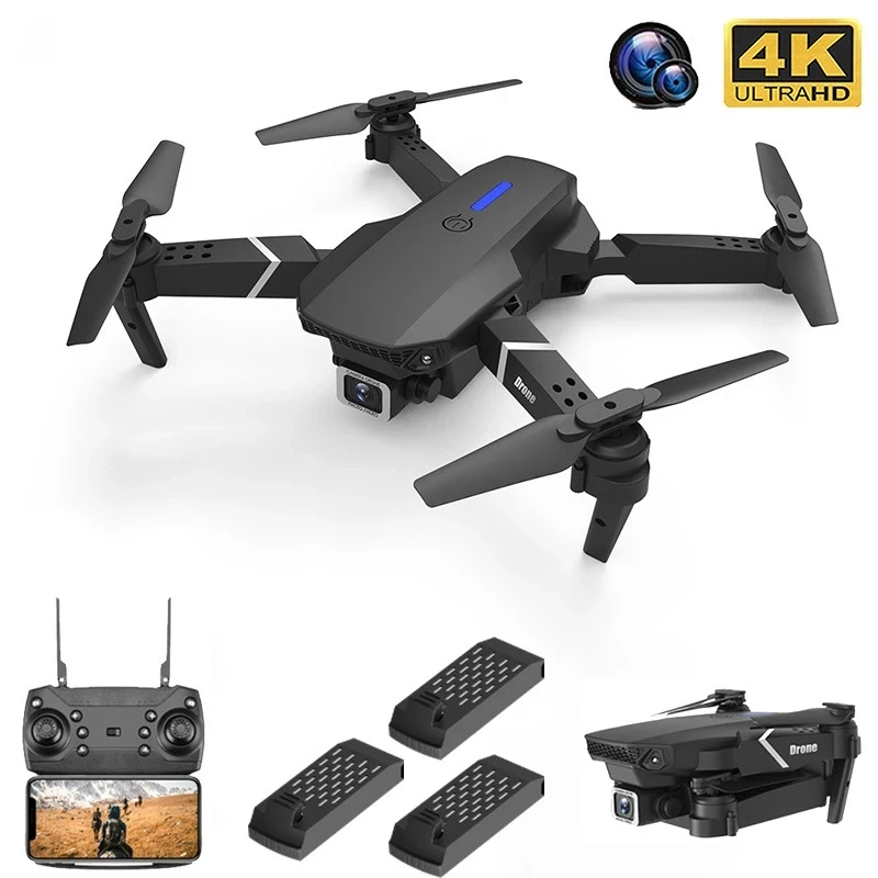 Smart Drone with Camera for adults,Obstacle Avoidance,120°Remote Control  Adjustable Lens,Foldable FPV Drones,One-key start /Altitude Hold/Gestures