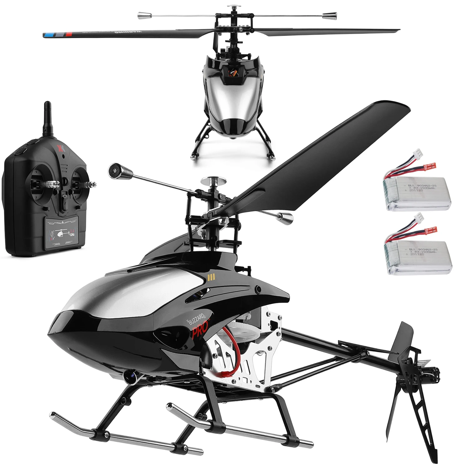 V913-A Черный, Серебристый Большой бесщеточный пульт дистанционного управления, сплав, вертолет, летательный аппарат 4CH RC, модель Heli, устойчивость к падению, поддержание высоты