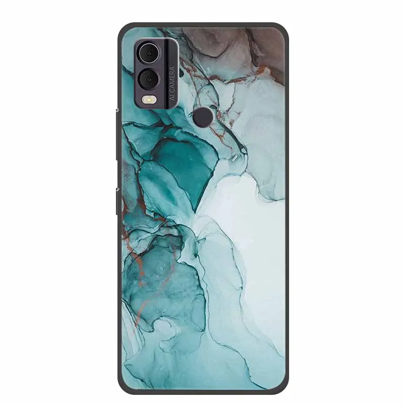 Stylish Marble Silicone Phone Case - Soft TPU Cover with Cool Design