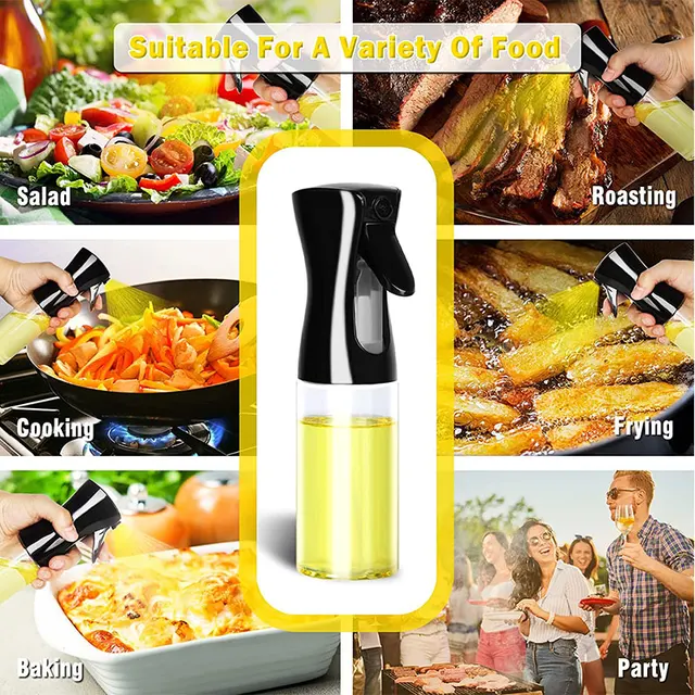200ml 500ml Oil Spray Bottle Kitchen Cooking Olive Oil Dispenser Camping BBQ Baking Vinegar Soy Sauce Sprayer Containers 5