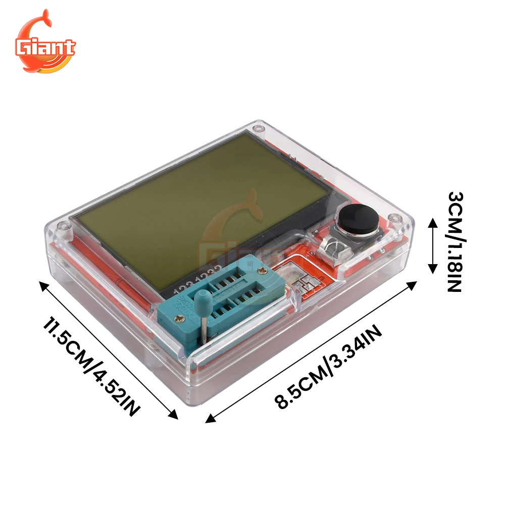 LCR-T10H 3 in 1 디지털 트랜지스터 테스터 배터리 커패시턴스 테스터 멀티미터 다이오드 3극 커패시터 저항 테스트 미터