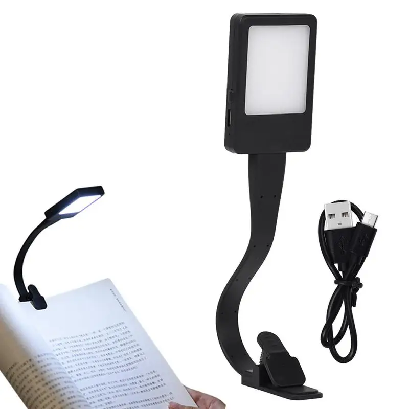 

Clip On Book Light Eye Care Bed Lights With 3 Brightness Levels LED USB Reading Lights Clip Laptop Lamps For Book Piano Bed