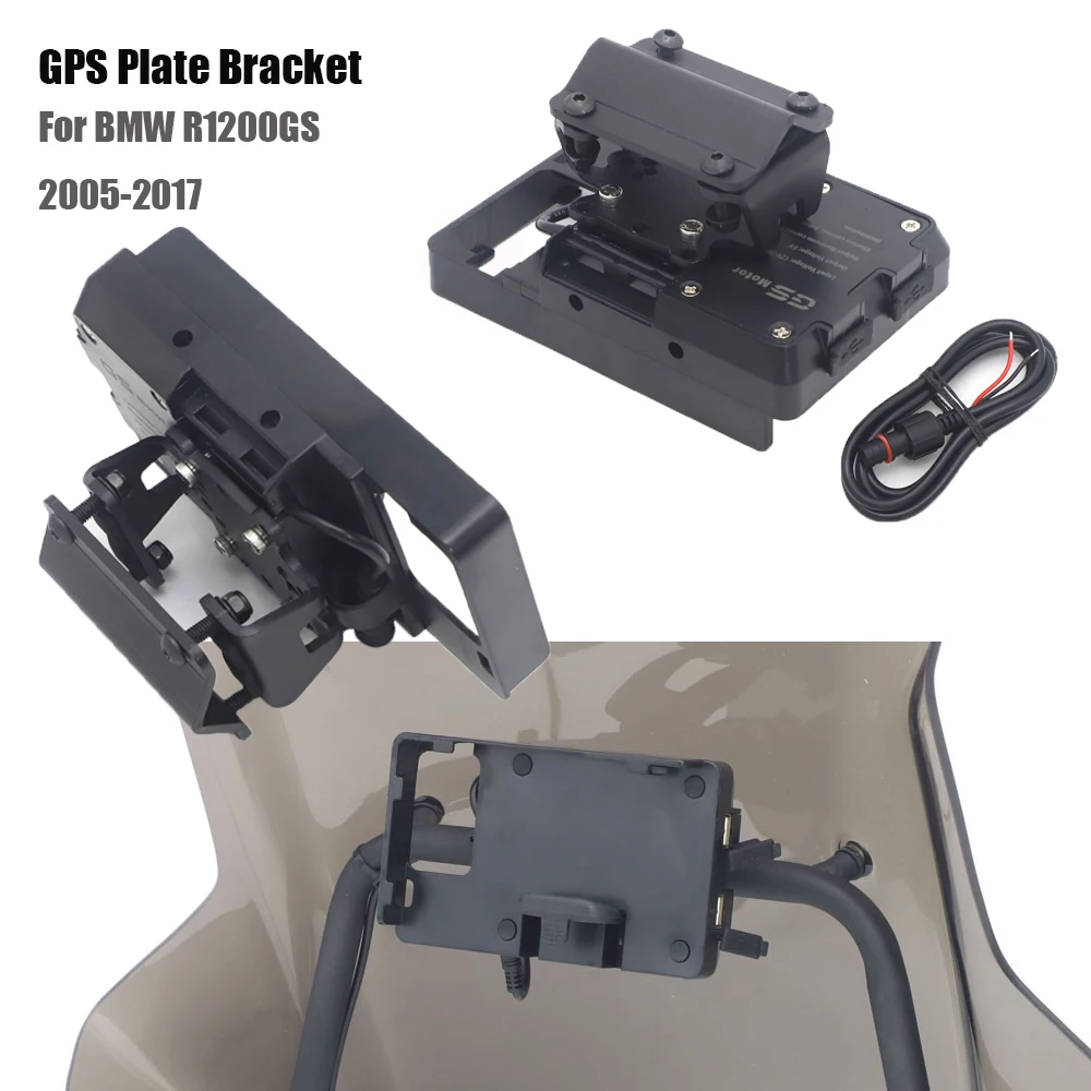 

Мобильный телефон навигационный кронштейн USB для зарядки телефона для BMW R1200GS 2004-2017