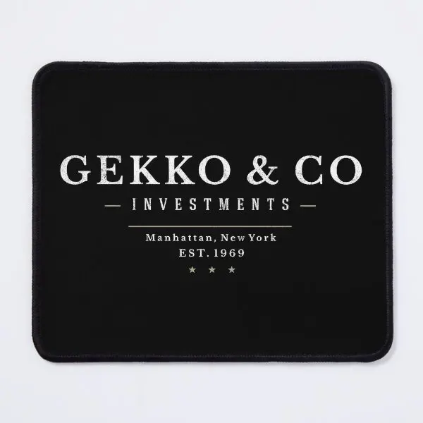 Gekko Co Modern Vintage Logo Mouse Pad Tappeto Pc Tastiera Tavolo Anime Gamer Play Mat Stampa Computer Desk Mens Gaming