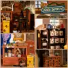 Robotime Rolife DIY Dollhouse Kiki's Magic Emporium Decorative Ornament Kids Miniature Fantasy Magic Doll House Wooden Kit Toy 3