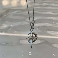 Collier avec pendentifs étoile en cristal brillant pour filles et femmes, chaînes de personnalité, Design esthétique, bijoux Y2k, 2023 1