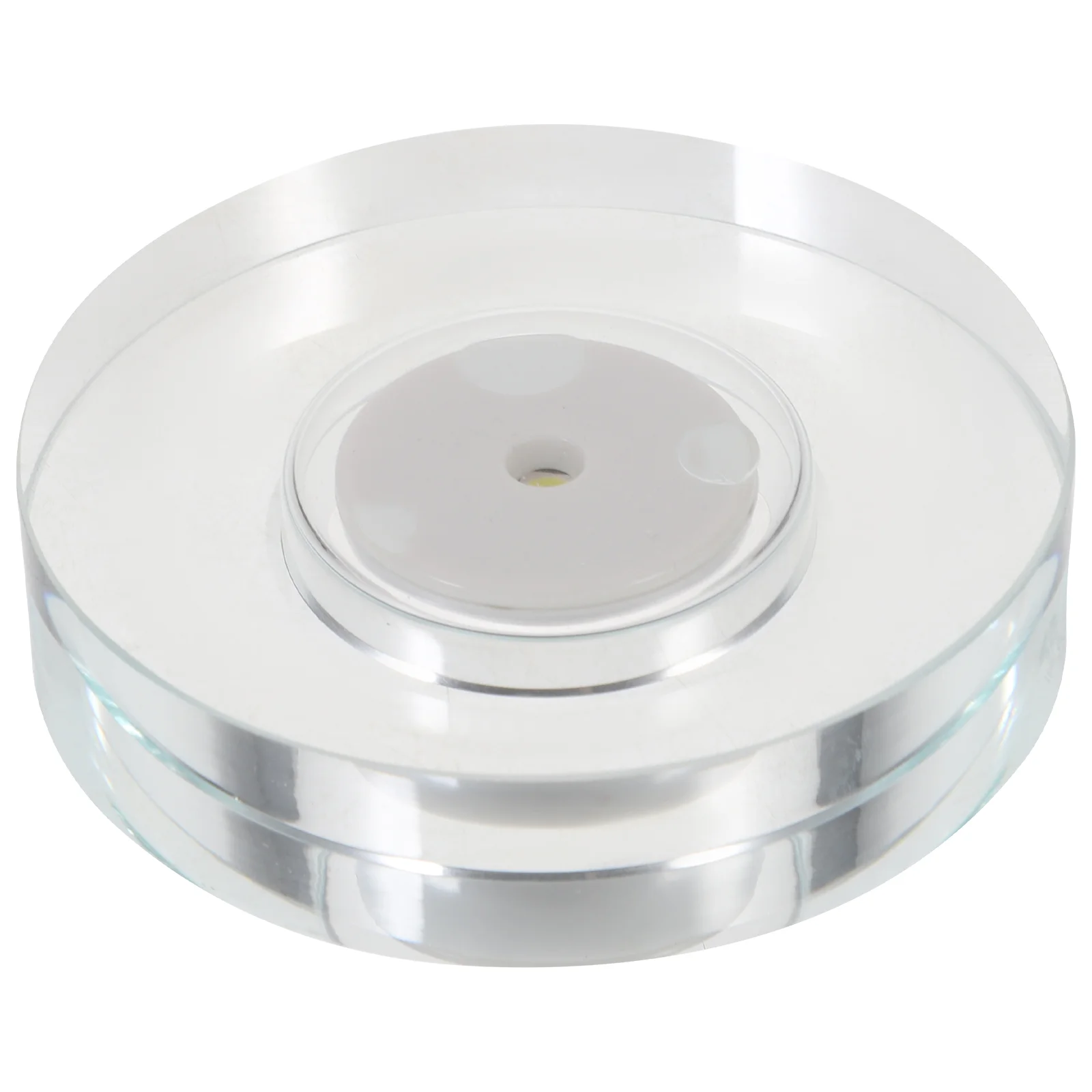 

LED Bulb Display Stand Rotating Lamp Holder Chargeable Light Base Rechargeable Turntable