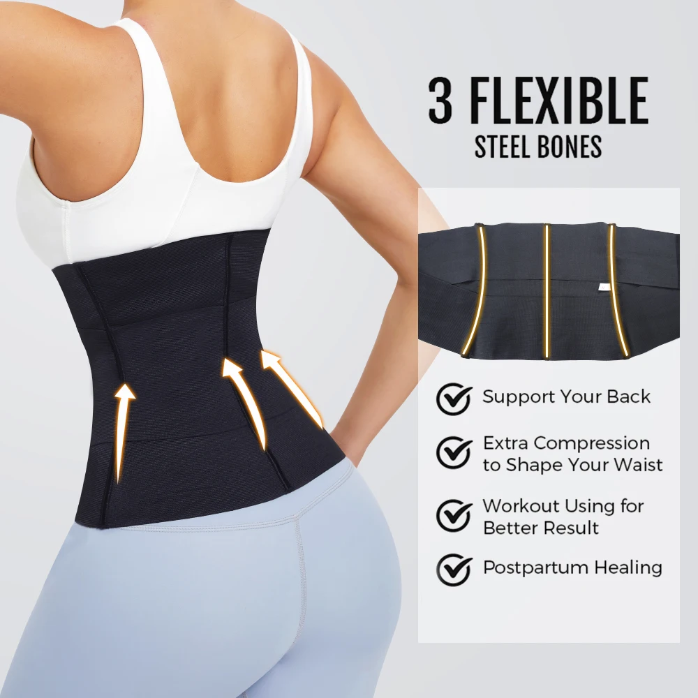 MISTHIN Trimmer Corset Fitness Slimming Sheath Woman Flat Belly Belt  Cincher Double Belt Wrap Workout Waist Trainer Shapewear - AliExpress